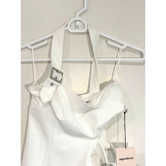 Superdown White One-Shoulder Mini Dress - Picture 5 of 9